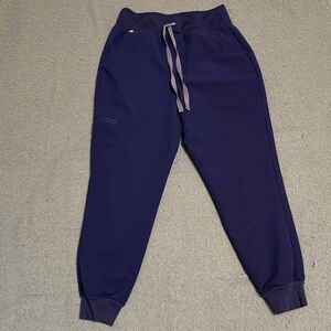 Figs Navy Jogger scrub pants with Drawstring